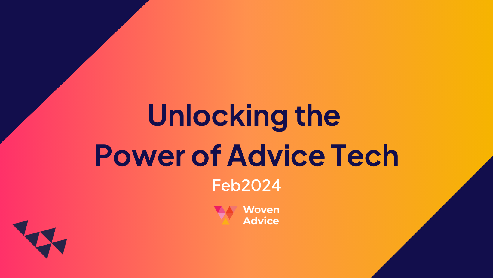 Unlocking advice tech report
